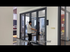 Αλουμινίου διπλές πόρτες αναδιπλούμενη γυάλινη πόρτα